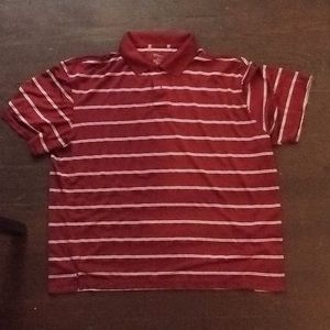 Striped polo shirt size large